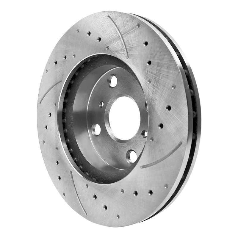 Front Slotted Brake Rotors Ceramic Pads Kits fits Chevrolet Prizm Toyota Corolla gallery