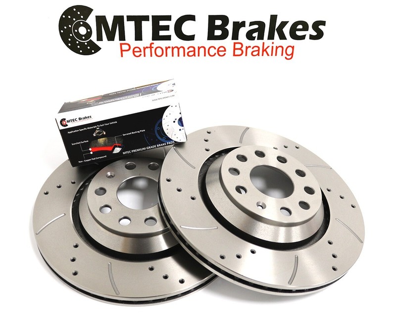 VW Golf MK5 R32 Audi S3 Seat Leon Cupra R Rear Brake Discs Pads gallery