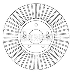 Fits Hyundai Santa Fe 2009- Kia Sorento 2009- IntuPart Front 1x Brake Disc gallery