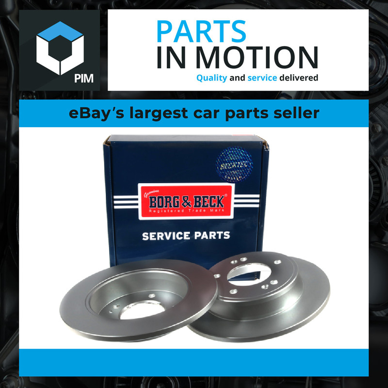 2x Brake Discs Pair Solid Rear 262mm BBD5257 Borg & Beck Set 584113X300 Quality