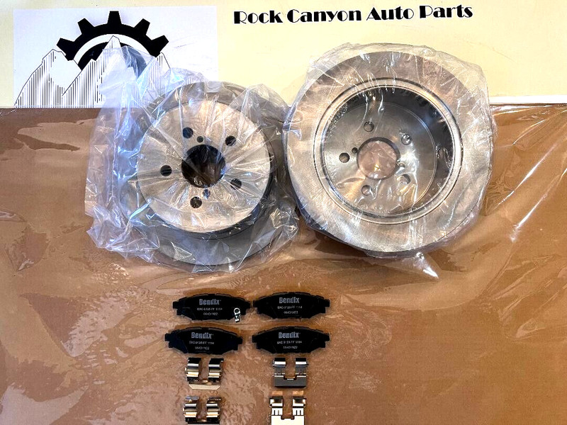 274mm Rear Brake Rotors & Ceramic Pad Fit 2005-2009 Subaru Outback Legacy P1114
