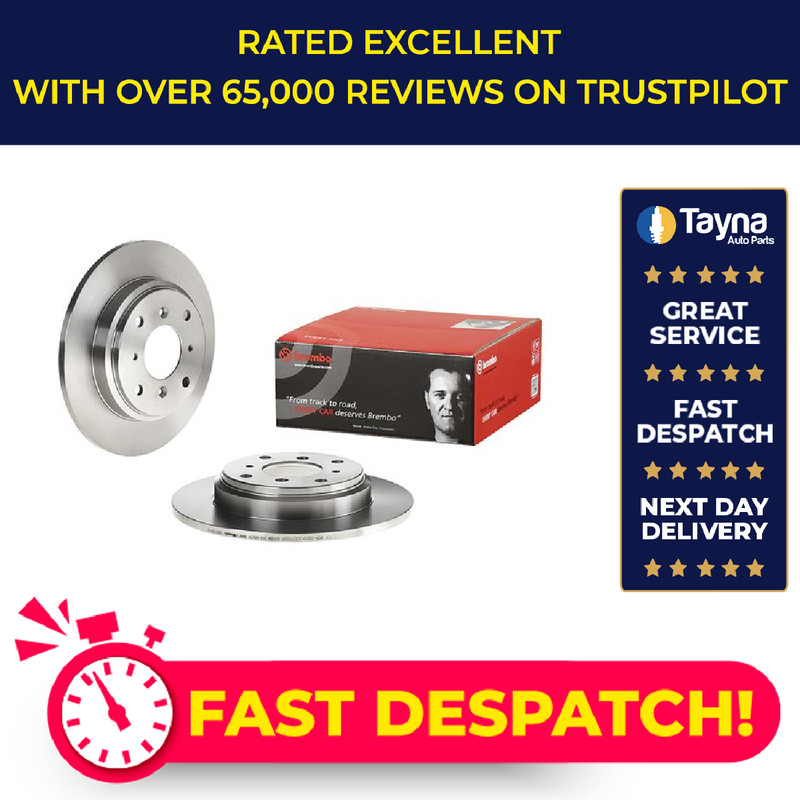 2x Brake Discs Pair Solid fits HONDA ACCORD CC1 2.0 Rear 92 to 93 F20A7 260mm