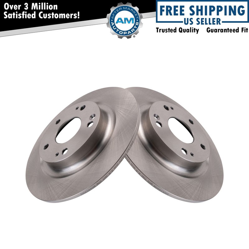 Rear Brake Rotors Set For 2017-2020 Honda Civic
