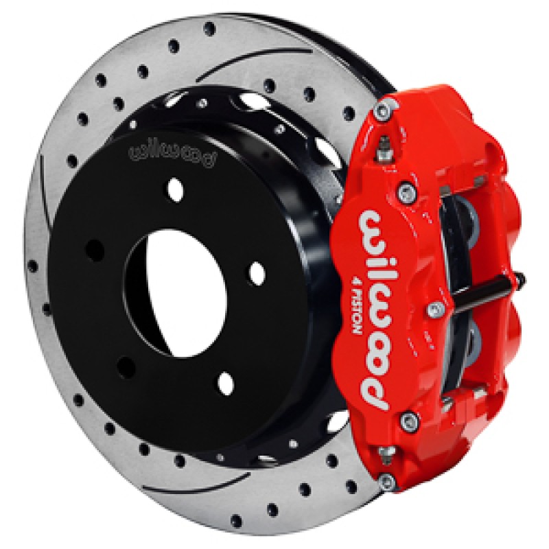 Wilwood For 140-17542-DR Silverado Rear DRum To Disc Conversion Kit With Red