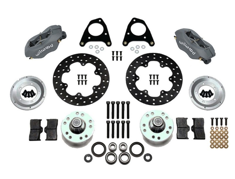 Wilwood for Forged Dynalite Front Drag Kit Drilled Rotor 87-93 Mustang 84-86 SVO