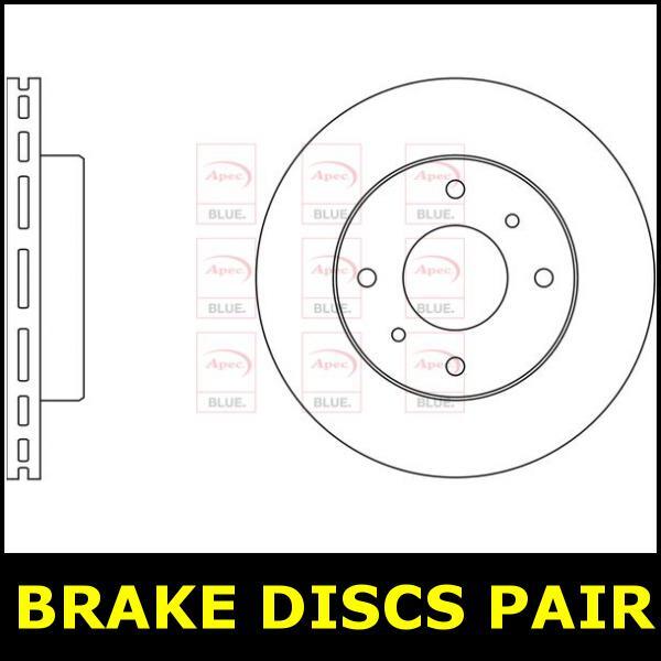 Brake Discs Pair Front FOR NISSAN PRIMERA P11 1.6 2.0 96->02 CHOICE1/2 Blue gallery