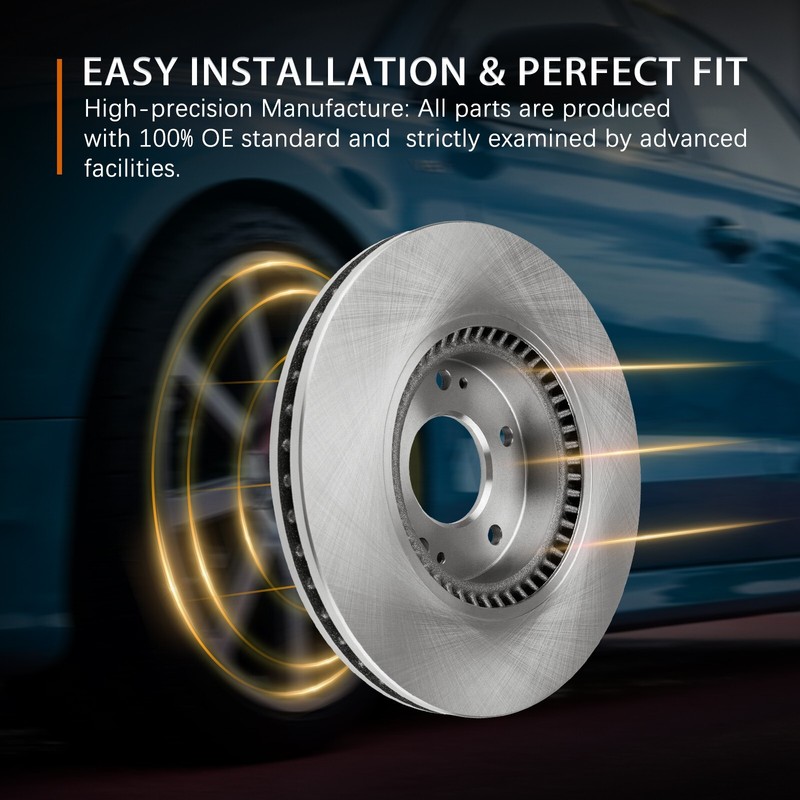 2x Rear Vented Brake Rotors for Traverse Acadia Limited Enclave Outlook gallery