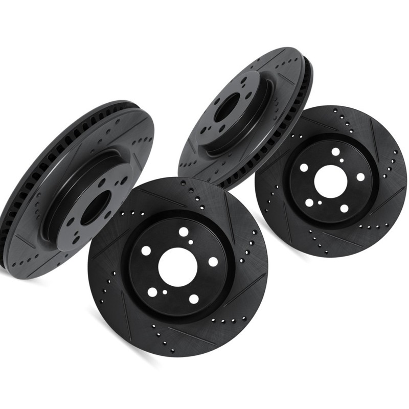 For Infiniti Q70L 2015 16 17 18 2019 Brake Rotor Front and Rear | Black gallery