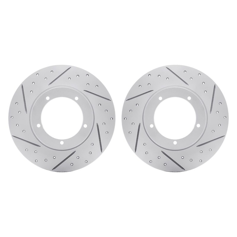 For Porsche 912 1976 R1 Concepts Drilled & Slotted Front Brake Rotor Set