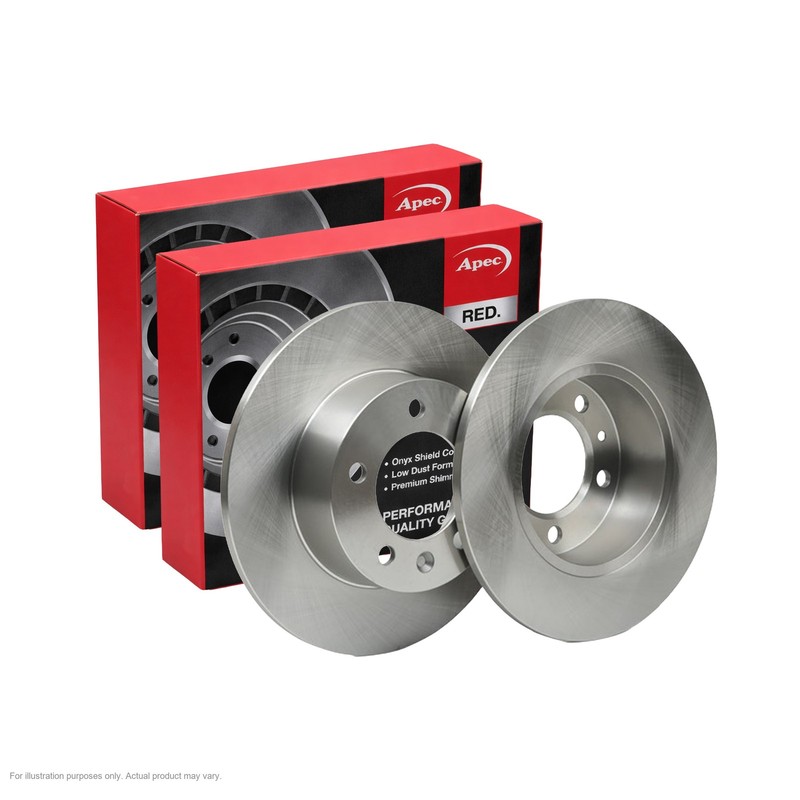 2x APEC Rear Brake Discs For OPEL MOVANO A Van (X70) 2.5 DTi (FD) 2003- DSK2163