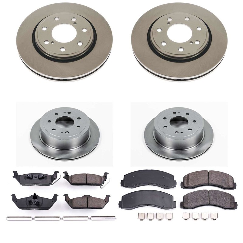 KOE5973 Powerstop 4-Wheel Set Brake Disc and Pad Kits Front & Rear for F-150 gallery