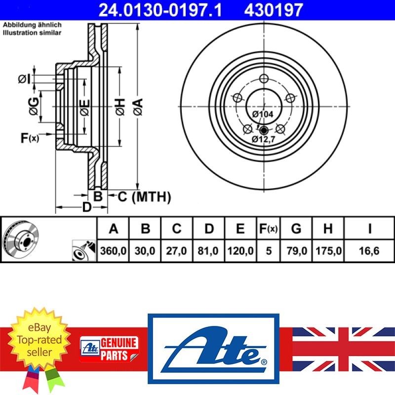 Brake Disc For Land Rover RANGE ROVER 05-12 SDB500193 gallery