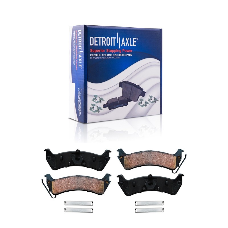 Rear Disc Brake Rotors Ceramic Brake Pads for 1995-2003 Ford Windstar 3.0L 3.8L gallery