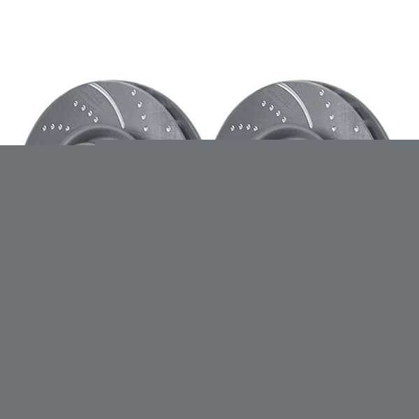 For BMW X1 13-17 Brake Rotors EBC 3GD Series Sport Dimpled & Slotted 1-Piece