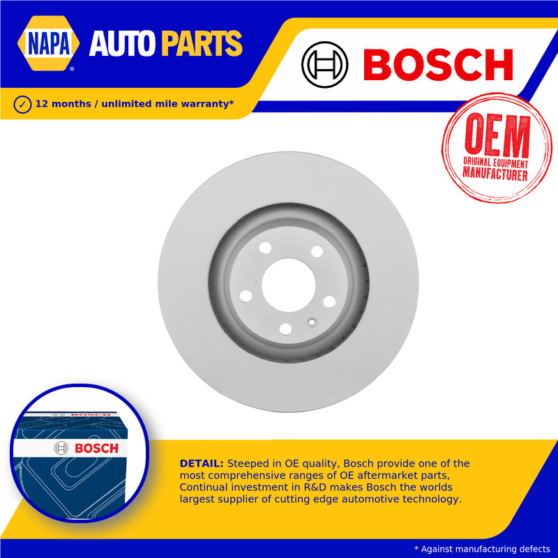 2x Brake Discs Pair Vented Front 347mm 0986479260 Bosch Set 4F0615301G BD1138
