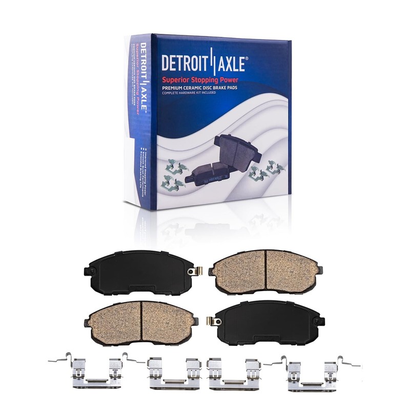 Front Knuckles Hubs Disc Rotors Brake Pads Calipers for 2002-2006 Nissan Altima gallery