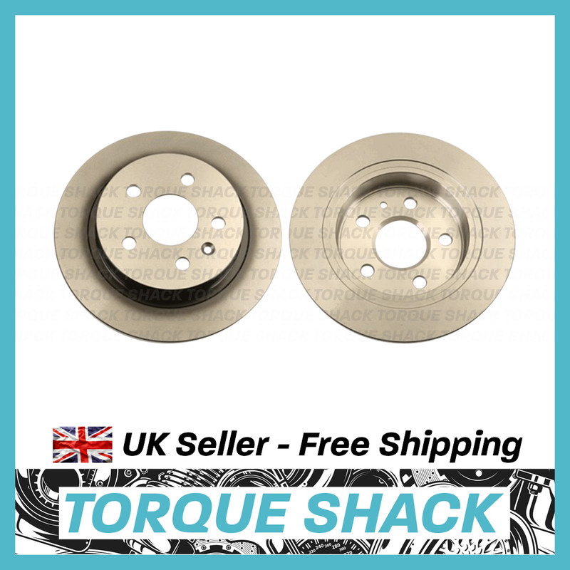 2x Saab 9-5 2010-2012 Rear Axle Brake Discs Pair 16in Solid OEM 13502198 PPF New