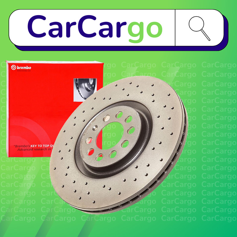 Brembo Vented Drilled Front Brake Discs Pair Zafira 1.7 CDTi 2009-2014 283 mm
