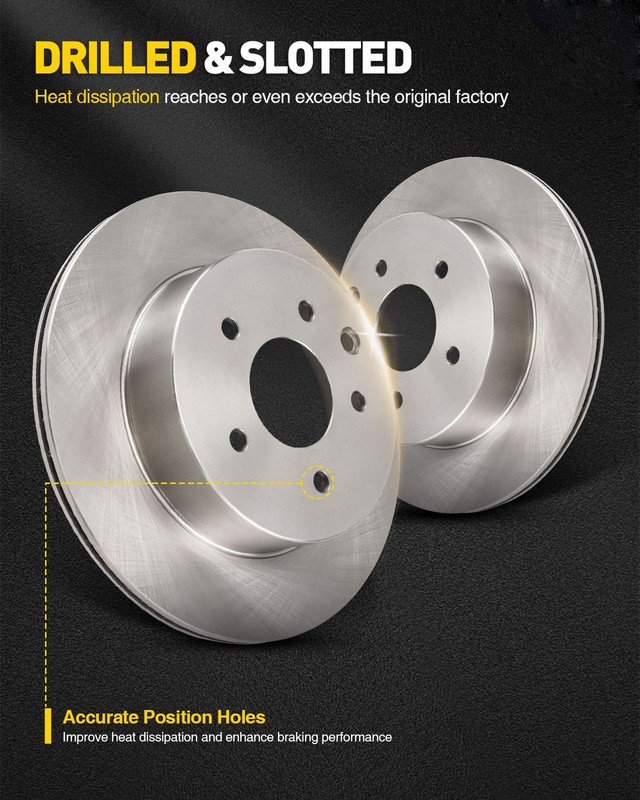 Rear Left Vented Brake Rotor Fits 2009-2013 Infiniti G37 3.7L 2005-2007 G35 3.5L gallery