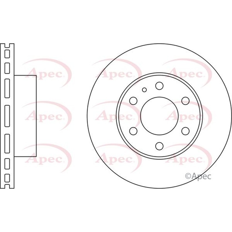 Apec Front Brake Disc DSK2532 – OE High Quality Precision Engineered Part