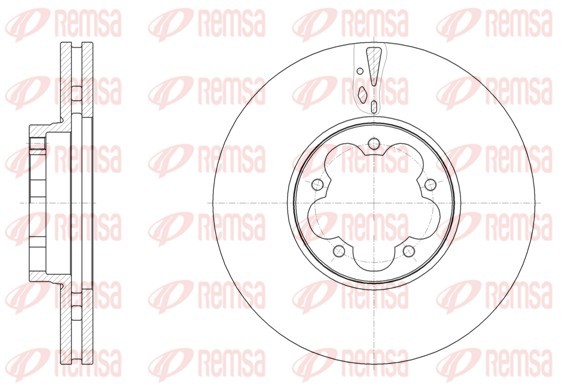 REMSA 61568.10 Brake Disc for FORD gallery