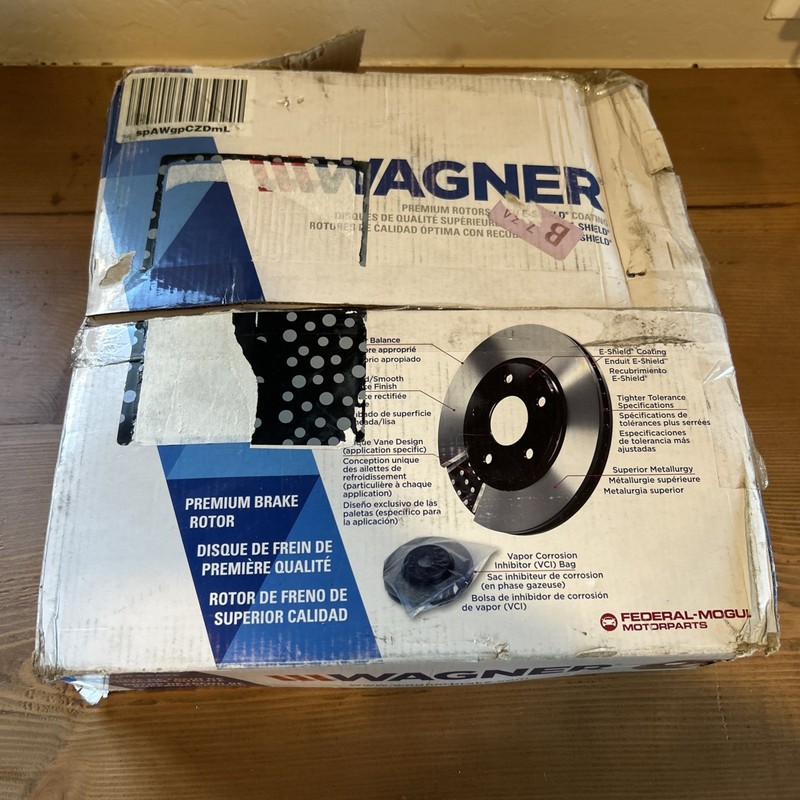 Rear Disc Brake Rotor Wagner Part # BD126095E See Description