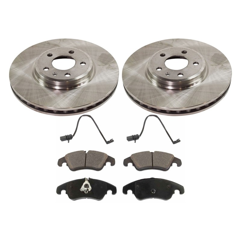 TRW KIT-TRW101221-118 Brake Disc and Pad Kits 2-Wheel Set Front for Audi Q5 A5