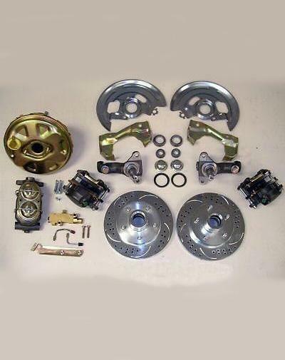 1962 63 67 Chevy II 2 Nova High Performance Power Disc Brake Kit Slotted Rotors