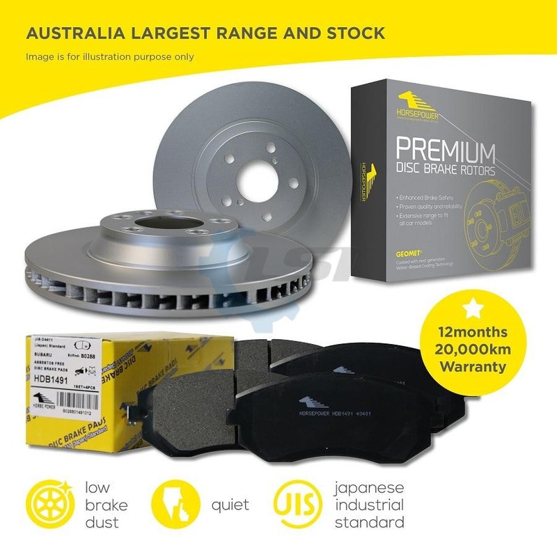 Front Brake Pads and Rotors Set for Volkswagen PASSAT IV 1.8T 20v 01-03