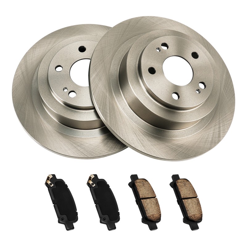 31273 Rear Solid Brake Rotors W/Ceramic Pads Fits Subaru Legacy Outback Baja ZC