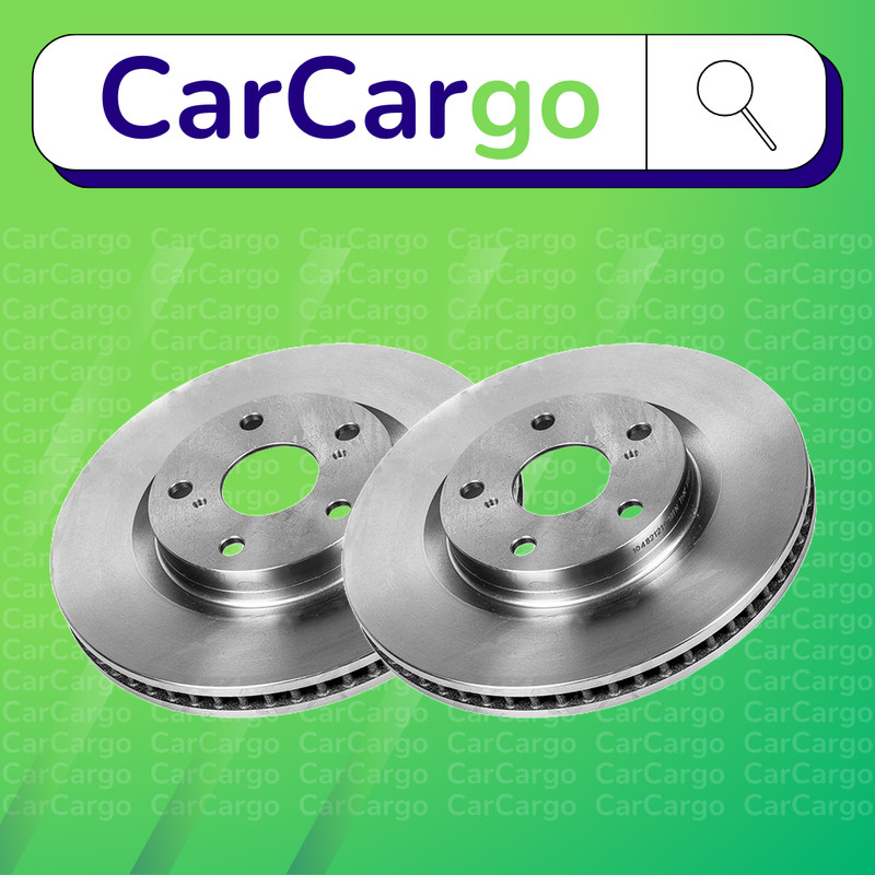 Premium Vented Front Brake Discs Pair Toyota Mirai FCV 2014-2020 296 mm