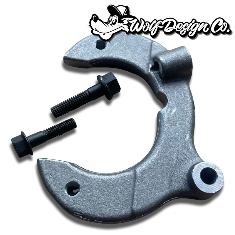 Mustang II 2 Front Lowering Spindles Disc Brakes 11" Rotors & Bearing Kit gallery