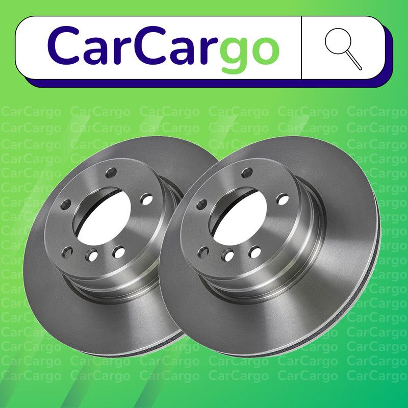 Premium Vented Front Brake Discs Pair BMW 5 Series 520i 2003-2010 310 mm