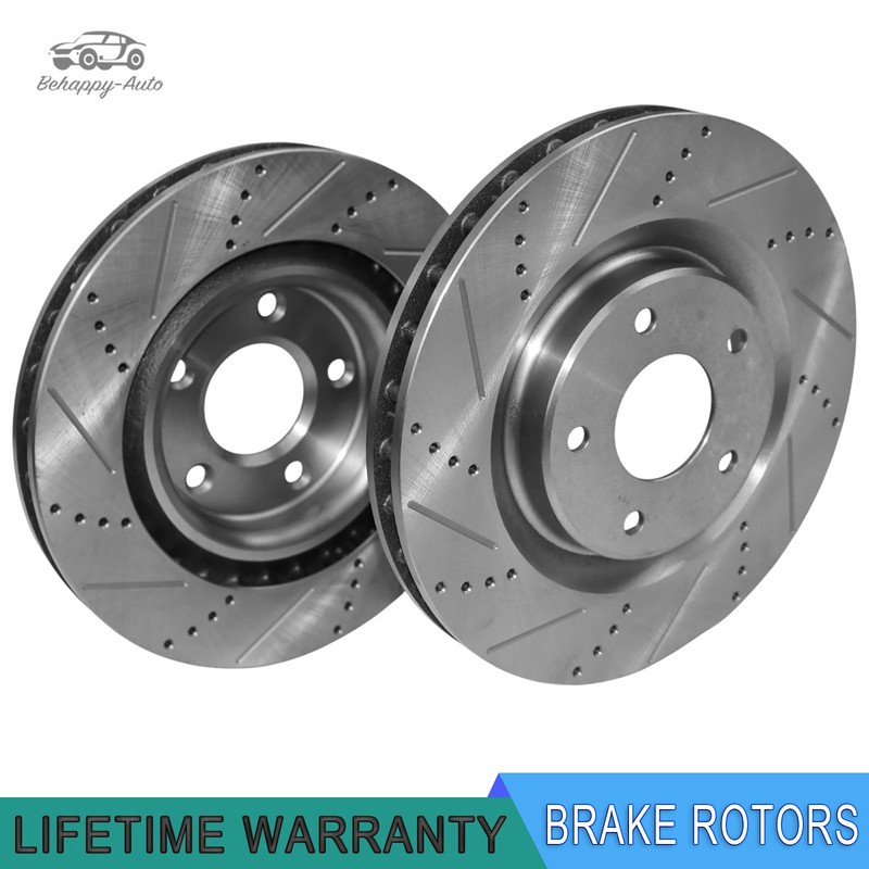 325mm Front Drilled Brake Rotors for Cadillac XLR 2005-2007 Chevy Corvette Pair
