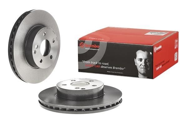 2X Brembo 09.B280.41 Front Vented Brake Discs Fits Mercedes C-Class E-Class Slc