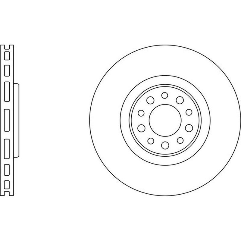 Apec Blue Brake Disc – Front SDK6465 – Fits Jeep Cherokee & Alfa Romeo vehicles