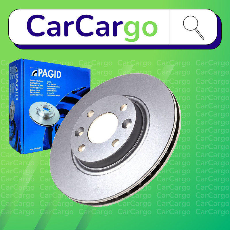 Pagid Vented Front Brake Discs Pair For Renault Clio 1.0 SCe 75 2019-2024 258 mm