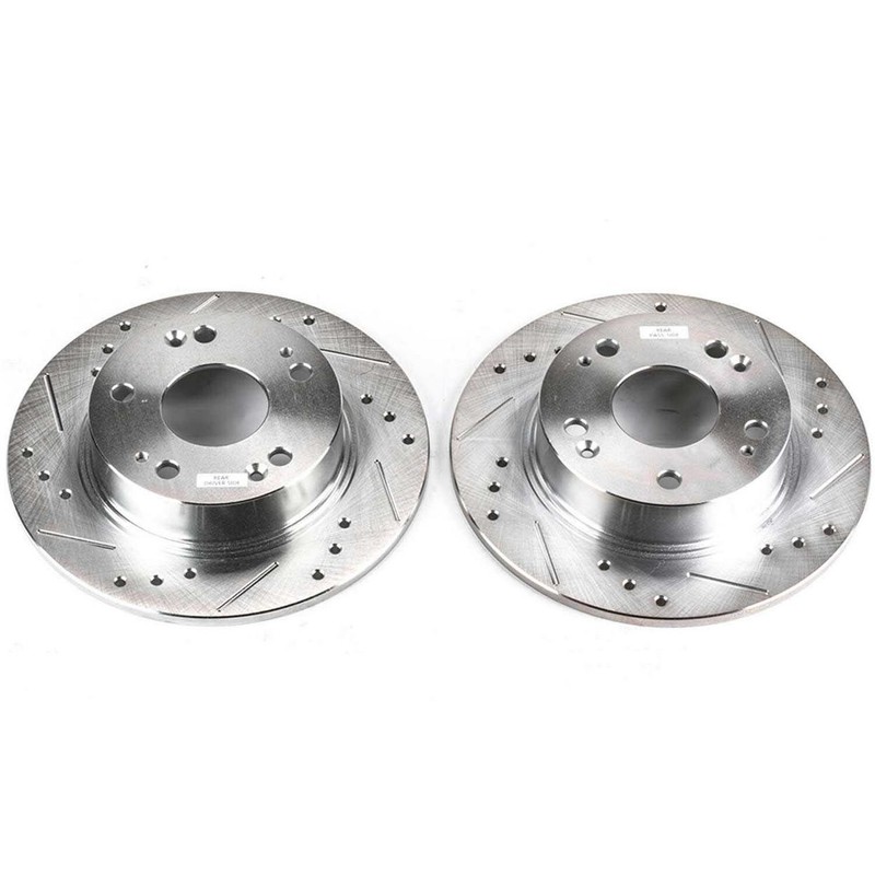 PowerStop Disc Brake Rotor Set - Fits Acura TSX 2004-2008, Honda Accord 2003-200