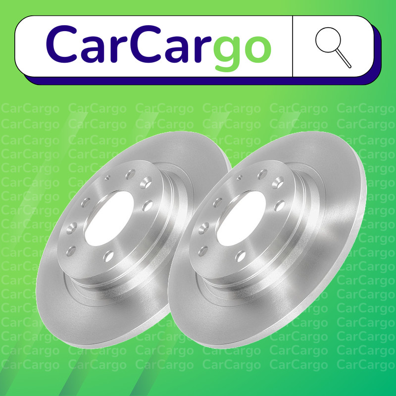 Premium Solid Front Brake Discs Pair Mazda 626 2.0 TD 2000-2002 280 mm