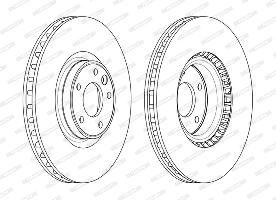 FERODO DDF2601C-1 Brake Disc for LAND ROVER gallery