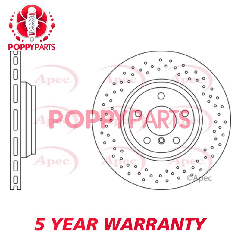 Fits Mercedes GLE GLS GL-Class 2.1 D 3.0 4.7 5.5 GCP Rear Brake Disc