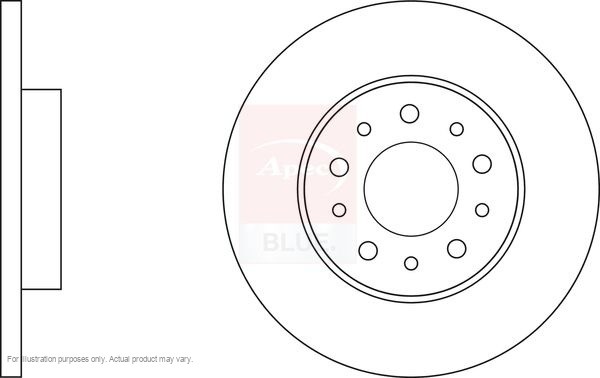 2X APEC Rear Brake Discs for FIAT TIPO Hatchback 2016- 251mm Solid SDK6796 gallery