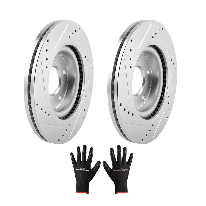 2x 11.65 in Front Drilled & Slotted Brake Rotors Set For Nissan Altima 2007-2025 gallery