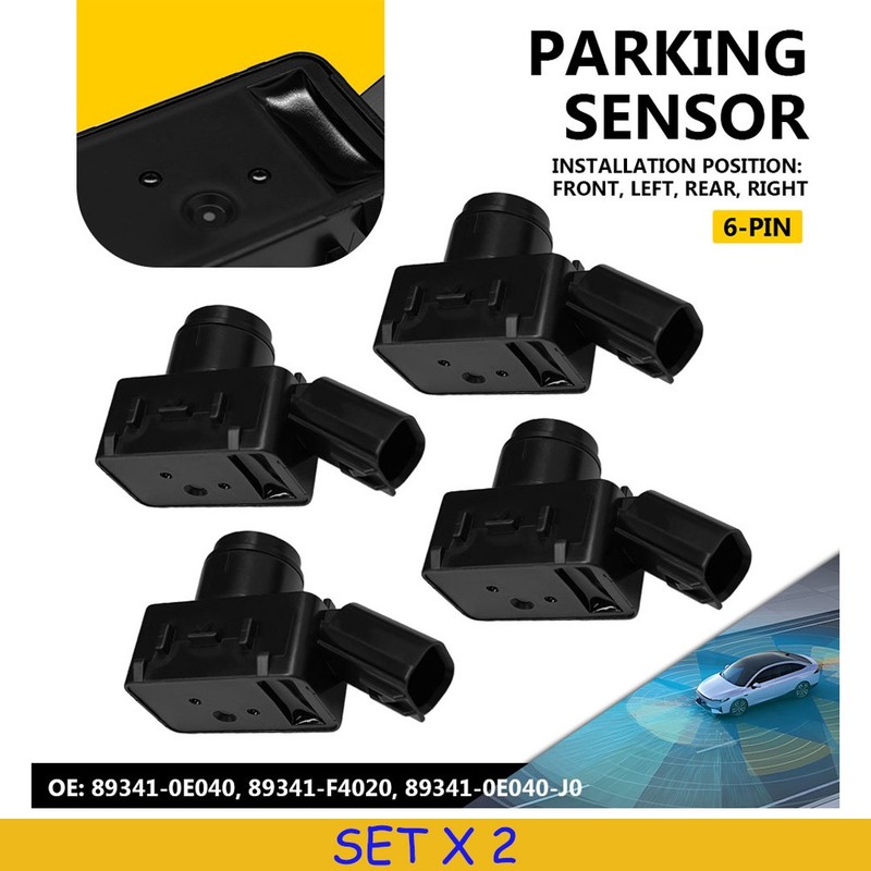 8PCS Fit 2024-2025 Lexus TX350 Parking Distance Reverse Sensor Alarm Front Rear