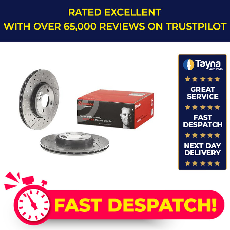 2x Brake Discs Pair Vented fits MINI CLUBVAN COOPER R55 2.0D Front 12 to 14 Set