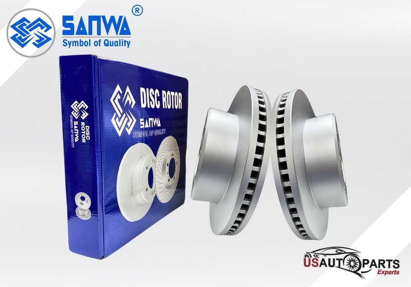 FRONT BRAKE ROTOR VENTED GEOMET COATED & CERAMIC PAD KIT 360 mm FOR DODGE 09-18 gallery