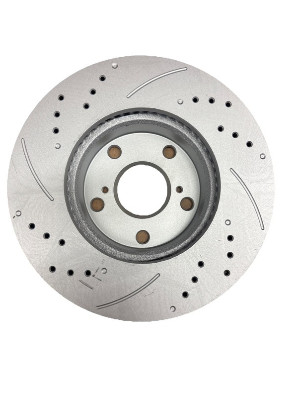 Front Drilled Slotted Rotors Ceramic Pads 04-10 Toyota Sienna 11.65" 296mm gallery