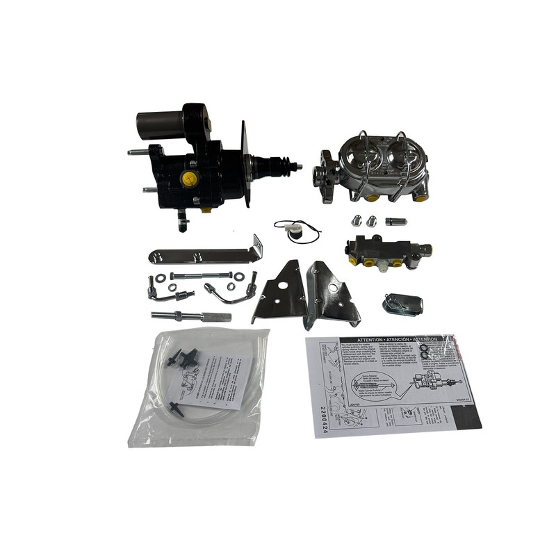 BLACK 1970-1981 Camaro Hydro-Boost Power Brake Kit w/ Bail Top Master Disc/Drum gallery
