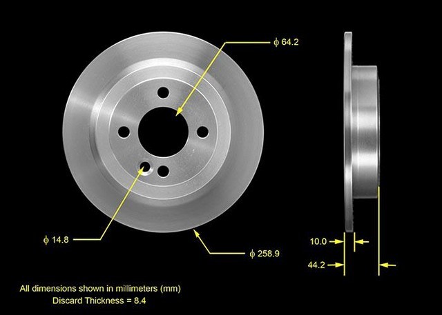 Bendix Premium Drum And Rotor Disc Brake Rotor P N Prt5446