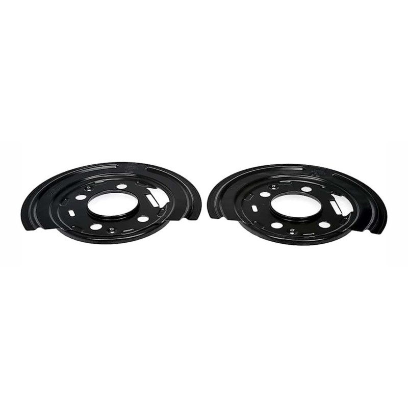 For Chevy Express 3500 2003-2005 Brake Dust Shields Rear | Steel | Black Finish gallery